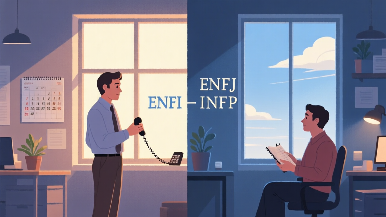 ENFJ 與 INFP 的相處場景