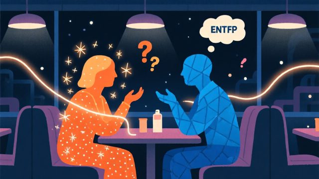 你傳的是心情，他回的是論點：ENFP × ENTP 關係現場