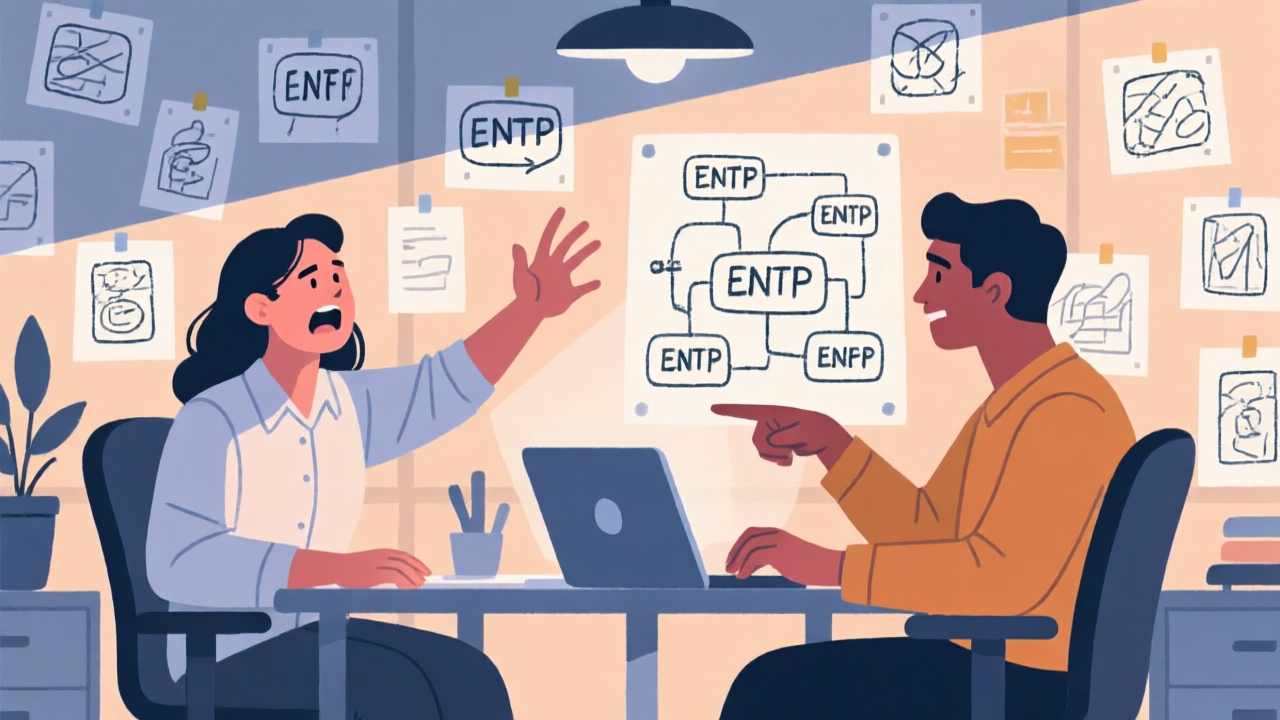 ENFP 與 ENTP 的相處場景