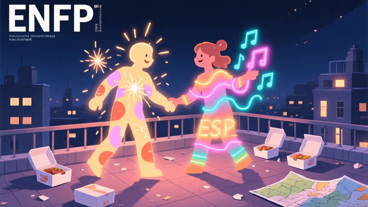 ENFP × ESFP：两个即兴派相遇，谁来记得带钥匙？