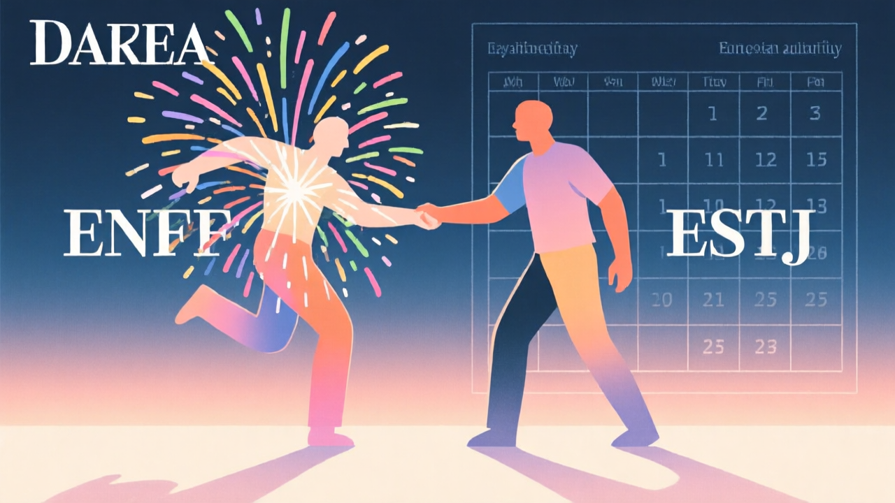 你傳了十則訊息他回「好」：ENFP × ESTJ 的相處真心話