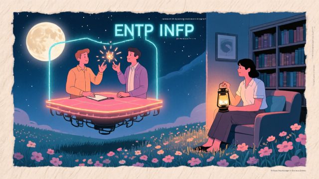 ENTP × INFP：你的梗他接不住，但他的溫柔你戒不掉