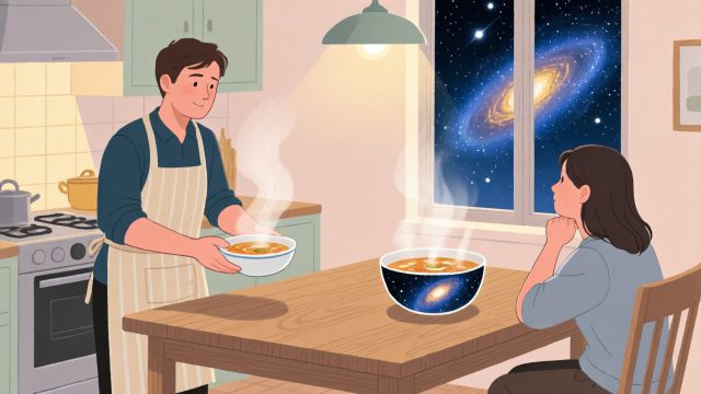 ESFJ × INFP：你端出熱湯，他卻在碗裡看見整個宇宙