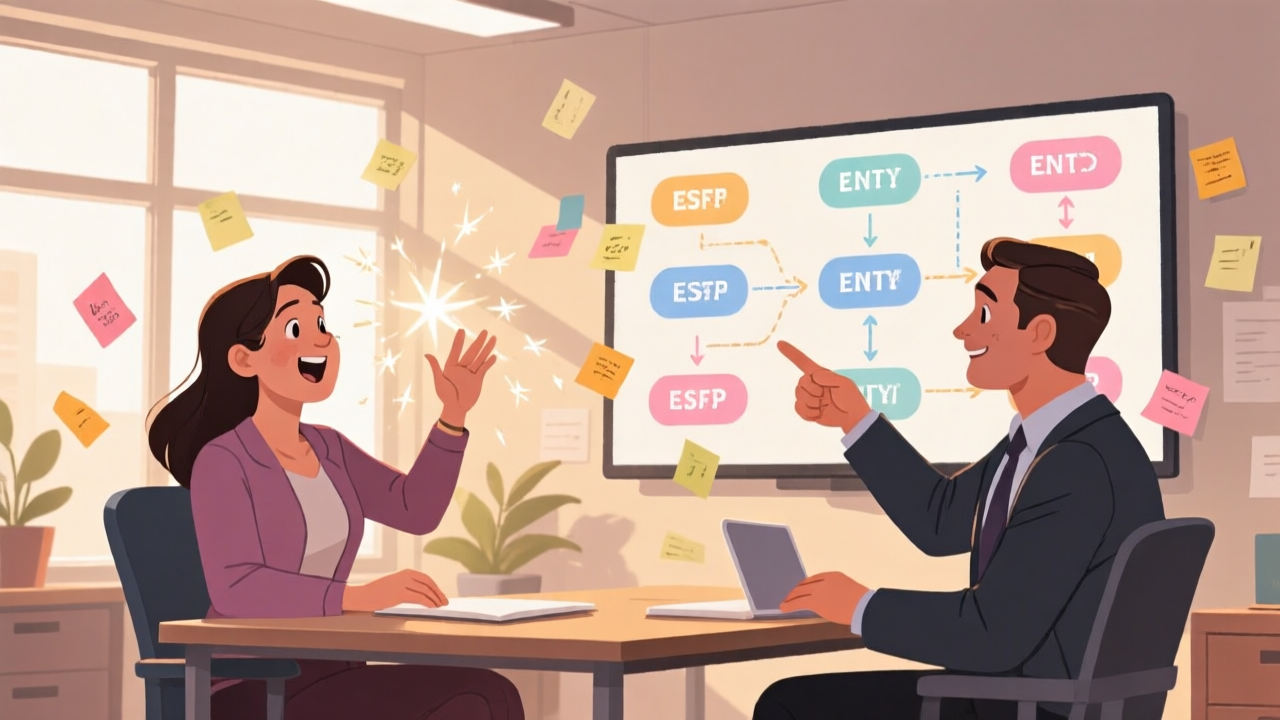 ESFP 與 ENTJ 的相處場景