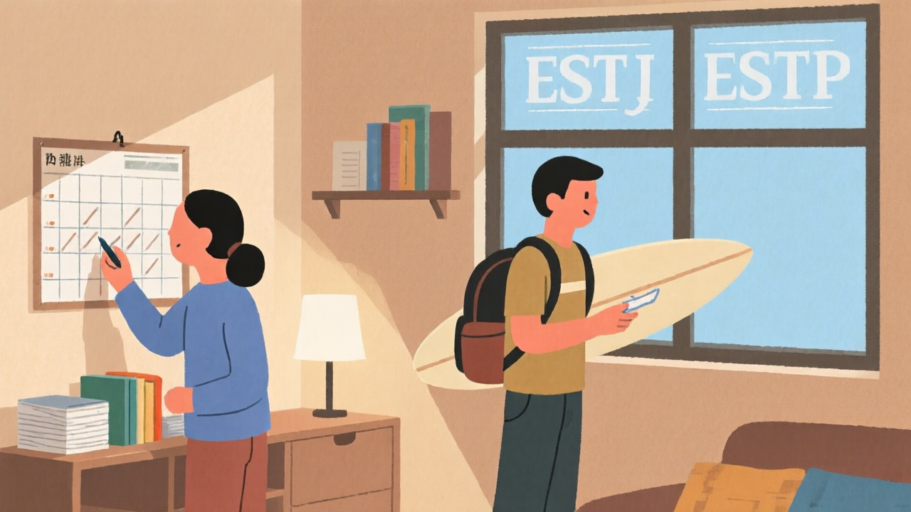 ESTJ × ESTP：你排好的行程，他為什麼又說走就走