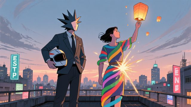 ESTP × ENFP：當行動派遇上發想狂，你們到底誰在拖誰下水？