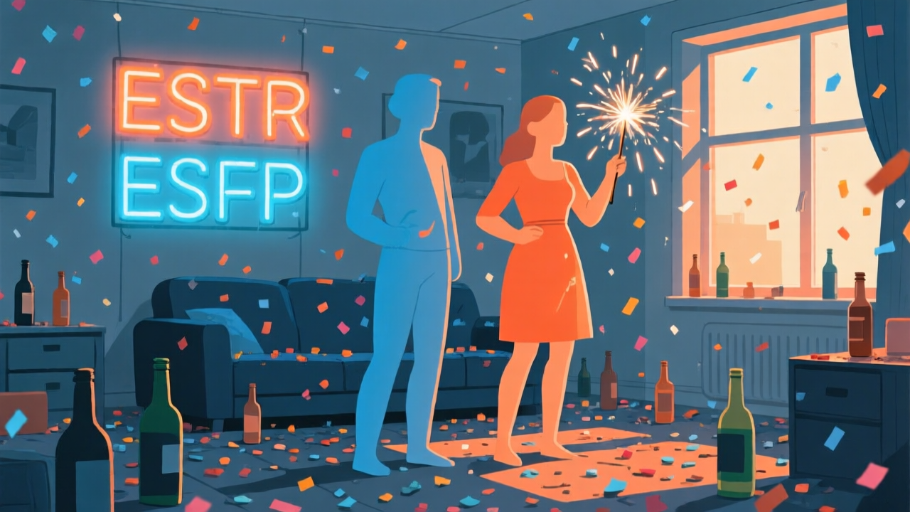 ESTP × ESFP：你們是派對裡最閃的那對，但誰來關燈？
