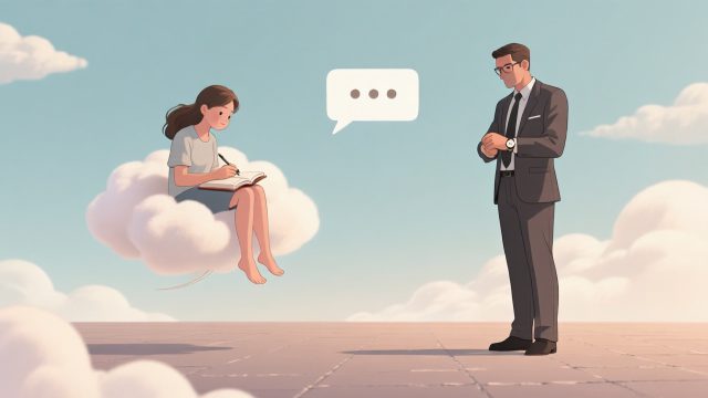 INFP × ESTJ：夢想家傳了訊息已讀三小時，總經理已排好下週行程