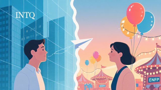 INTJ × ENFP：那个把你的计划表折成纸飞机的人