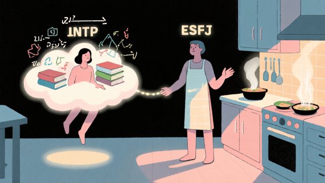 INTP × ESFJ：那個幫你帶午餐卻看不懂你論文的人
