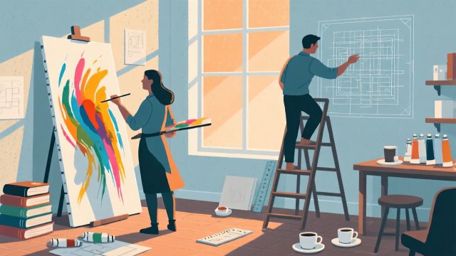 ISFP × INTJ：你的已讀三小時，他的十年規劃表