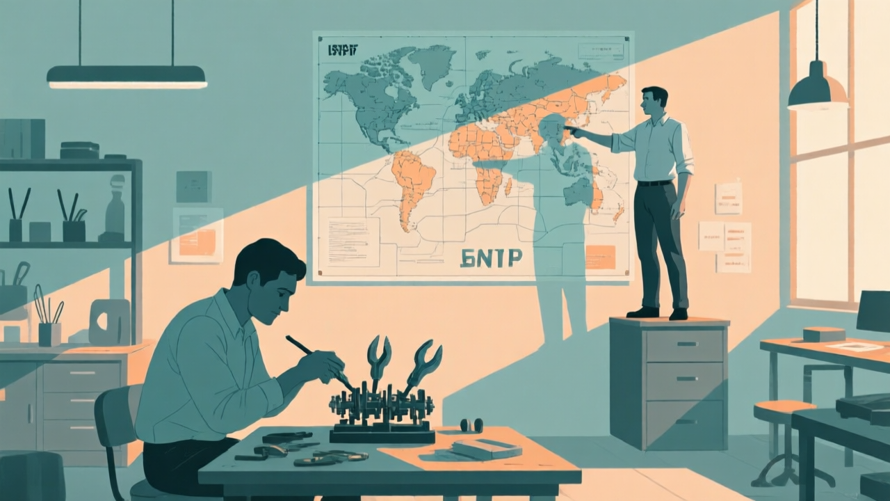 你的已讀不回，他的午夜簡報：ISTP × ENTJ 的相處現場