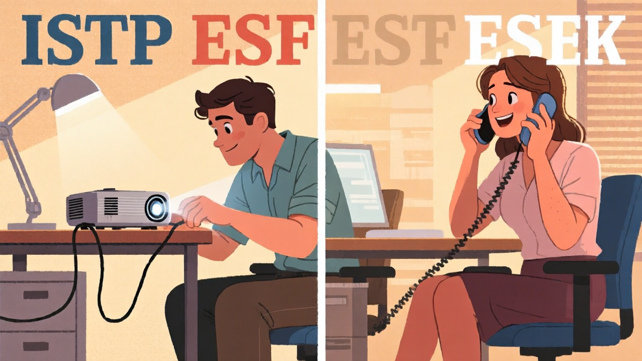 ISTP 與 ESFP 的相處場景
