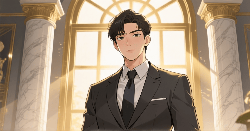 ENTJ 領導者—Webtoon 風格人格代表插圖