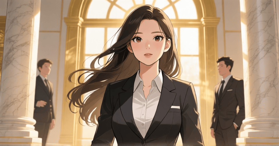 ENTJ 領導者—Webtoon 風格人格代表插圖