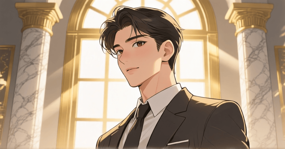 ENTJ 領導者—Webtoon 風格人格代表插圖