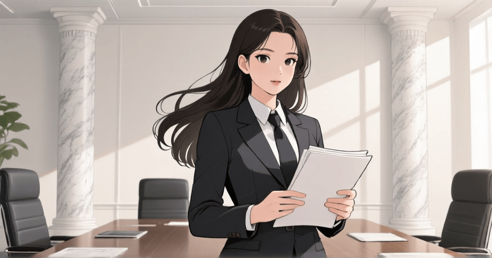 ESTJ 管理者—Webtoon 風格人格代表插圖