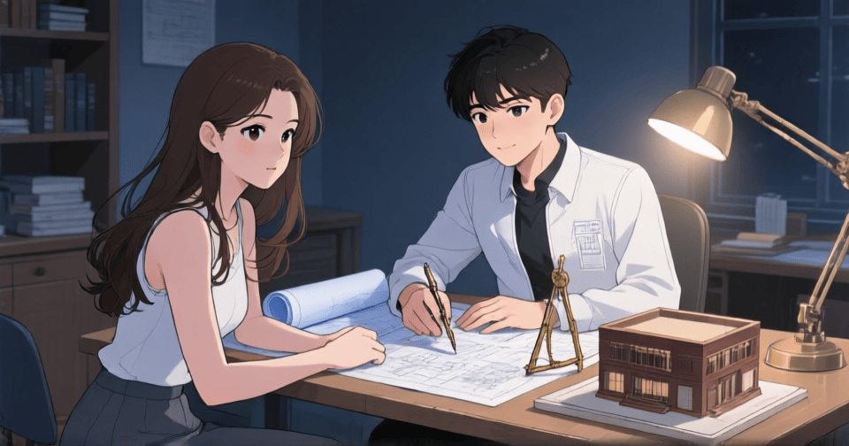 INTJ 策略家—Webtoon 風格人格代表插圖