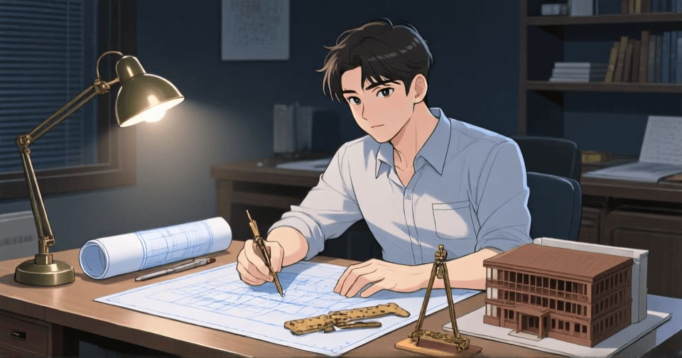 INTJ 策略家—Webtoon 風格人格代表插圖